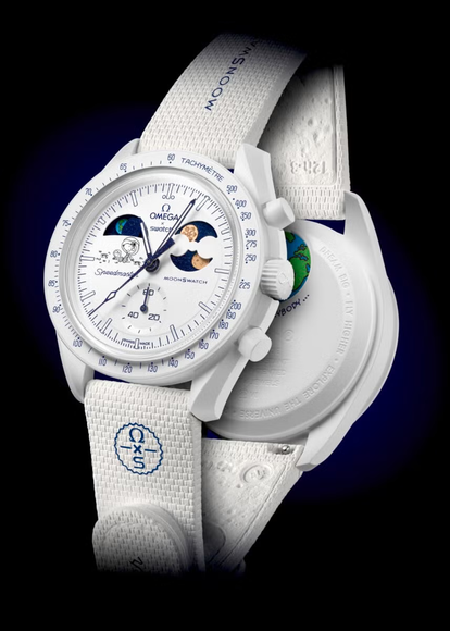 Swatch x Omega Mission to Earthphase Moonshine Gold Cold Moon – SO33W701L – SneakerMood – 10